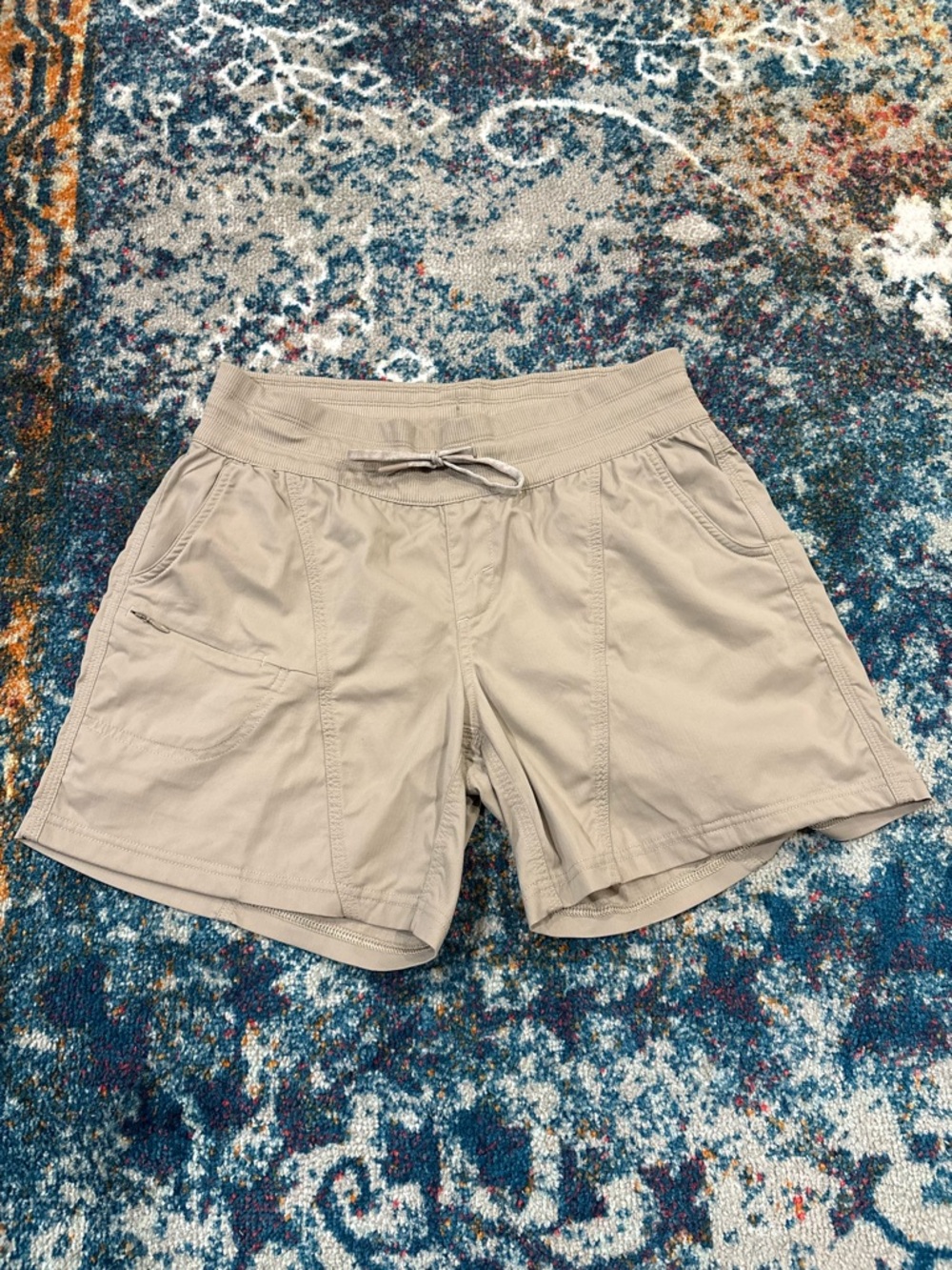 The North Face Women's Tan Drawstring Athletic Shorts Size Medium